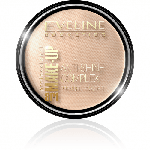 Eveline Cosmetics - Art Make-Up - Anti-Shine Complex Pressed Powder - Puder mineralny z jedwabiem - 31 TRANSPARENT