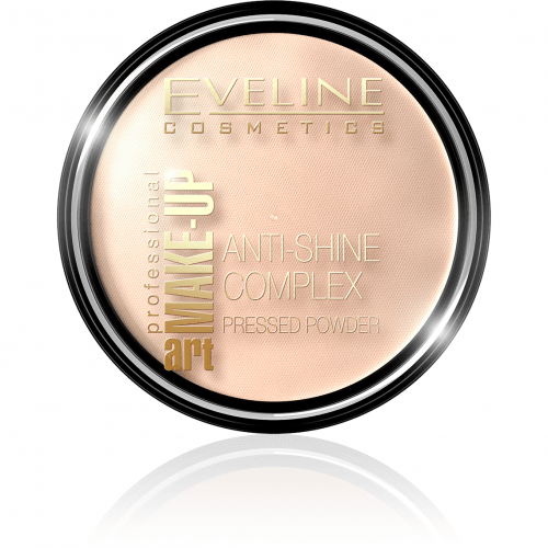 Eveline Cosmetics - Art Make-Up - Anti-Shine Complex Pressed Powder - Puder mineralny z jedwabiem - 32 NATURAL