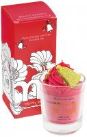 Bomb Cosmetics - Merrily on High - Piped Candle with Pure Sweet Orange & Black Pepper Essential Oils - Świeczka zapachowa z pianką - Chwała na Wysokości