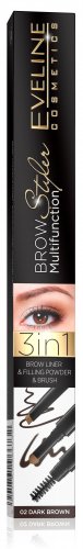 Eveline Cosmetics - Brow Styler Multifunction 3in1 - Produkt 3w1 do makijażu brwi