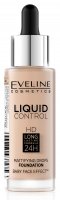 Eveline Cosmetics - Liquid Control HD Mattifying Drop Foundation - Podkład do twarzy