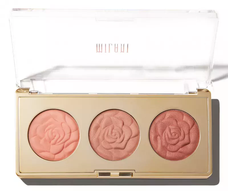 Палетка румян Milani Rose Powder Blush Trio, 3 оттенка, оттенок 02 Floral Fantasy