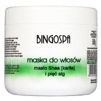 BINGOSPA - Maska do włosów z masłem Shea i algami - 500g		