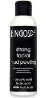 BINGOSPA - Strong Facial Mud Peeling - Mocny błotny peeling do twarzy z kwasem glikolowym, mlekowym i AHA - 120g