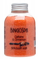 BINGOSPA - Zabieg SPA - Antycellulitowa sól do kąpieli z kofeiną i cynamonem - 600g 