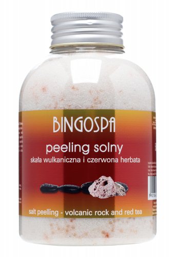 BINGOSPA - Salt body scrub - Red tea and volcanic rock - 580g