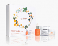 LUMENE - FINLAND - RITUAL VALO Gift Set - Zestaw prezentowy kosmetyków do pielęgnacji twarzy - Glow Boost Essence - Esencja hialuronowa 15 ml + Glow Reveal Rozświetlający krem do twarzy 50 ml + Overnight Bright Rozświetlający krem na noc 15 ml
