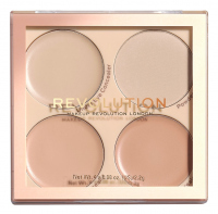 MAKEUP REVOLUTION - Matte Base Concealer Kit - Paleta korektorów do twarzy - C1-C4