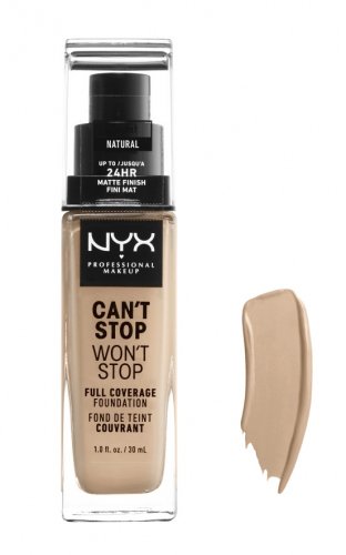 NYX Professional Makeup - CAN'T STOP WON'T STOP - FULL COVERAGE FOUNDATION - Face foundation - NATURAL