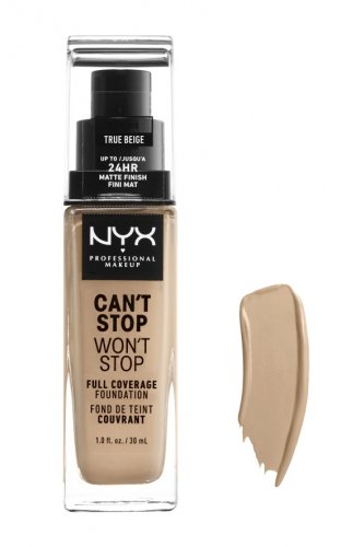 NYX Professional Makeup - CAN'T STOP WON'T STOP - FULL COVERAGE FOUNDATION - Podkład do twarzy - TRUE BEIGE
