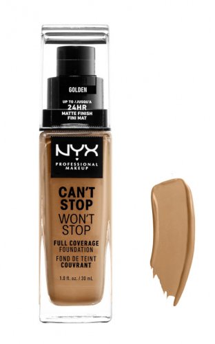NYX Professional Makeup - CAN'T STOP WON'T STOP - FULL COVERAGE FOUNDATION - Podkład do twarzy - GOLDEN