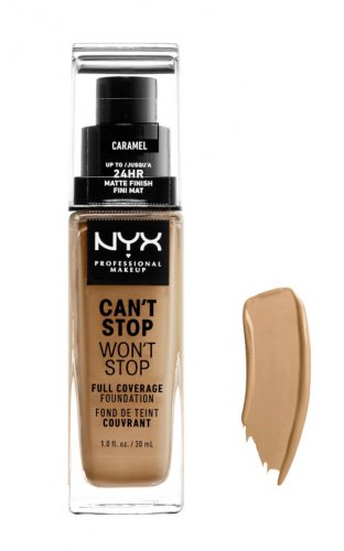 NYX Professional Makeup - CAN'T STOP WON'T STOP - FULL COVERAGE FOUNDATION - Face foundation - CARAMEL