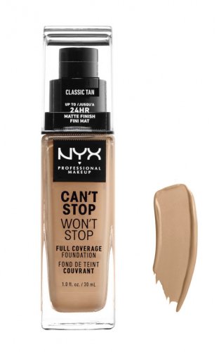NYX Professional Makeup - CAN'T STOP WON'T STOP - FULL COVERAGE FOUNDATION - Face foundation - CLASSIC TAN