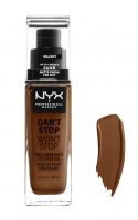 NYX Professional Makeup - CAN'T STOP WON'T STOP - FULL COVERAGE FOUNDATION - Face foundation - WALNUT - WALNUT