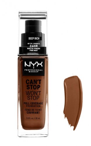 NYX Professional Makeup - CAN'T STOP WON'T STOP - FULL COVERAGE FOUNDATION - Podkład do twarzy - DEEP RICH