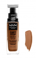 NYX Professional Makeup - CAN'T STOP WON'T STOP - FULL COVERAGE FOUNDATION - Podkład do twarzy - CAPPUCCINO - CAPPUCCINO