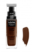 NYX Professional Makeup - CAN'T STOP WON'T STOP - FULL COVERAGE FOUNDATION - Podkład do twarzy - DEEP EBONY - DEEP EBONY