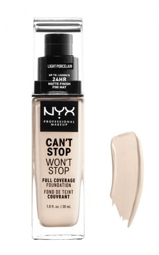 NYX Professional Makeup - CAN'T STOP WON'T STOP - FULL COVERAGE FOUNDATION - Face foundation - LIGHT PORCELAIN