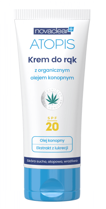 Novaclear Atopis Hand Cream Krem Do Rąk Z Organicznym Olejem Konopnym Do Skóry Suchej 6540