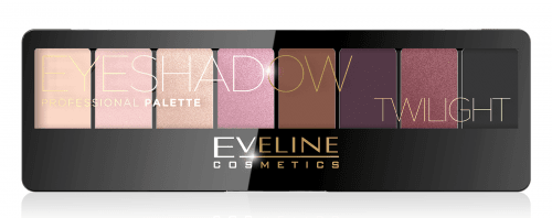 EVELINE COSMETICS - Eyeshadow Professional Palette - a palette of 8 eyeshadows - 02 - TWILIGHT
