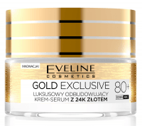 Eveline Cosmetics - GOLD EXCLUSIVE - A luxurious rebuilding cream serum with 24k gold - 80+