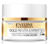Eveline Cosmetics - GOLD REVITA EXPERT - Luksusowy, wygładzający krem-serum z 24k złotem - 30+