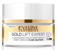 Eveline Cosmetics - GOLD LIFT EXPERT - Luxurious multi-nourishing cream-serum with 24k gold - 50+