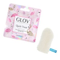 GLOV - QUICK TREAT Flamingo Edition - Neutral - Mini make-up removal glove - WHITE