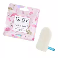 GLOV - QUICK TREAT Flamingo Edition - Neutral - Mini make-up removal glove - WHITE