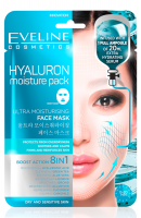 Eveline Cosmetics - HYALURON Moisture Pack Sheet Mask - Ultranawilżająca koreańska maska w płacie
