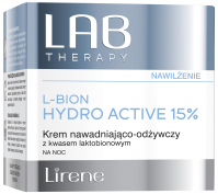 Lirene - LAB THERAPY - L-BION HYDRO ACTIVE 15% - Nawadniająco-odżywczy krem do twarzy na noc