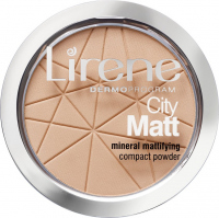 Lirene - City Matt - Mineral Mattifying Compact Powder - Mineralny puder matujący - 02 - NATURALNY - 02 - NATURALNY