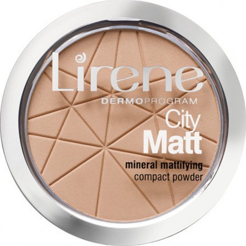 Lirene - City Matt - Mineral Mattifying Compact Powder - Mineralny puder matujący - 03 - BEŻOWY