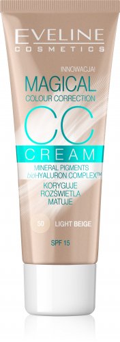 Eveline Cosmetics - MAGICAL CC CREAM - Krem koloryzujący CC - 50 - LIGHT BEIGE
