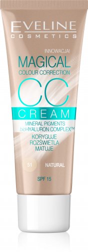 Eveline Cosmetics - MAGICAL CC CREAM - Krem koloryzujący CC - 51 - NATURAL