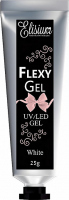 Elisium - UV / LED GEL - FLEXYGEL - Nail styling gel - 25 g - WHITE - 25 g - WHITE - 25 g