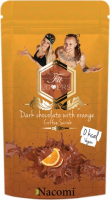 Nacomi - Dark Chocolate with Orange Coffee Scrub - Wegański peeling kawowy do ciała o zapachu gorzkiej czekolady i pomarańczy - 125g