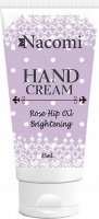 Nacomi - Hand Cream - Rozjaśniający krem do rąk z olejem z dzikiej róży i ze słodkich migdałów - 85ml