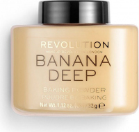 MAKEUP REVOLUTION - BANANA - LOOSE BAKING POWDER - Sypki puder bananowy - DEEP