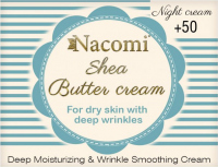 Nacomi - Shea Butter Cream - Krem do twarzy z masłem Shea i trójpeptydem na noc - 50+