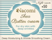 Nacomi - Shea Butter Cream - Krem do twarzy z masłem Shea i trójpeptydem na noc - 50+