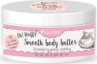 Nacomi - Smooth Body Butter - Lekkie masło do ciała - Truskawkowy pudding z gujawą