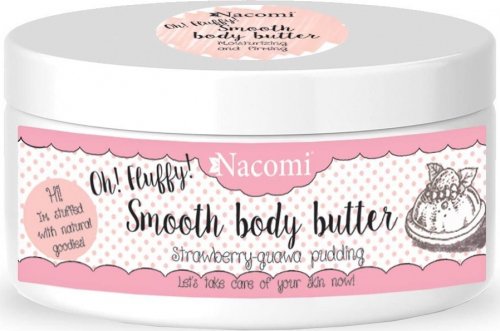 Nacomi - Smooth Body Butter - Lekkie masło do ciała - Truskawkowy pudding z gujawą