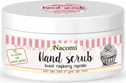 Naomi - Hand scrub - Naturalny peeling do dłoni - Malinowa babeczka