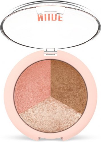 Golden Rose - NUDE LOOK - Baked Trio Face Powder - Set of 3 baked face contouring powders