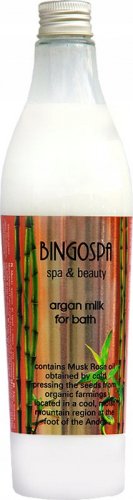 BINGOSPA - SPA & BEAUTY - Argan Milk for Bath - Argan milk bath with musk rose oil - 400ml
