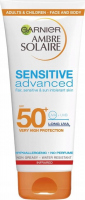 GARNIER - AMBRE SOLAIRE - SENSITIVE Advanced Protection Lotion - Wodoodporny, ochronny balsam do ciała - SPF50