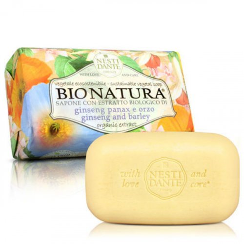 NESTI DANTE - BIO NATURA SOAP - Toilet soap - Ginseng & Barley - 250g