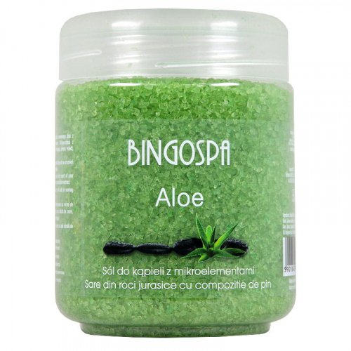BINGOSPA - Aloe Salt - Sól do kąpieli z mikroelementami i aloesem - 550g