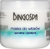 BINGOSPA - Maska do włosów ze spiruliną i keratyną - 500g